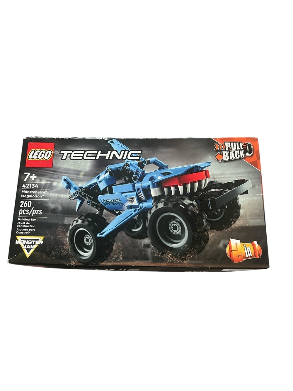 Lego Technic Blue and Black Shark Monster Truck New.